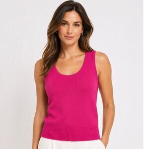 St. John Pink Sleeveless Top Blouse